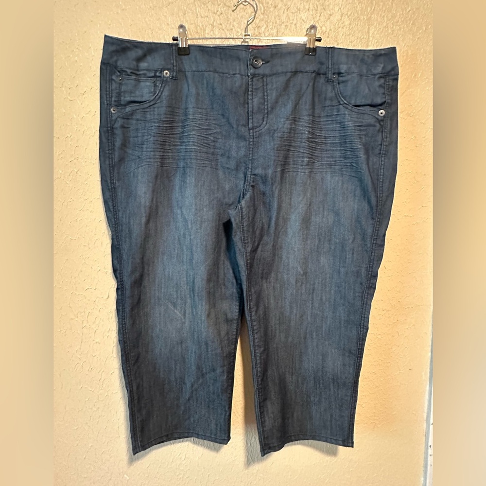 Vintage Torrid Denim Capris Size 26 High Waist Cropped Jeans Plus Size‎